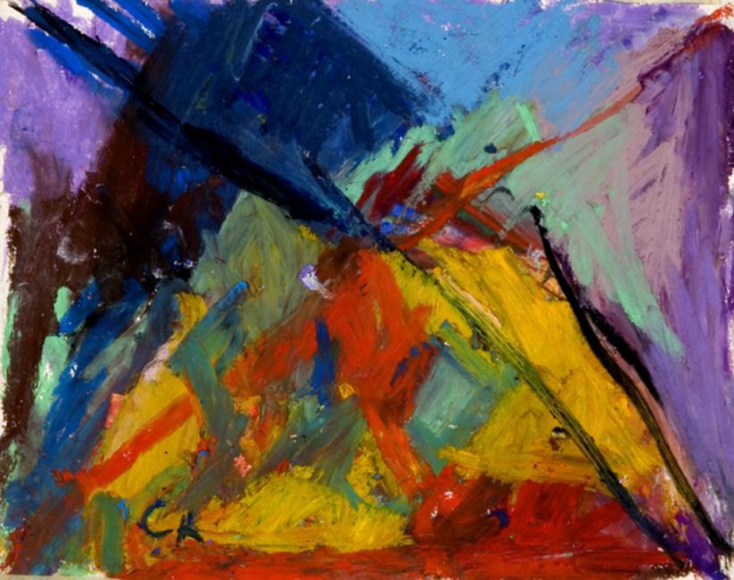 Laredo, pastel à l'huile sur papier, 21,5 x 27 cm 2009