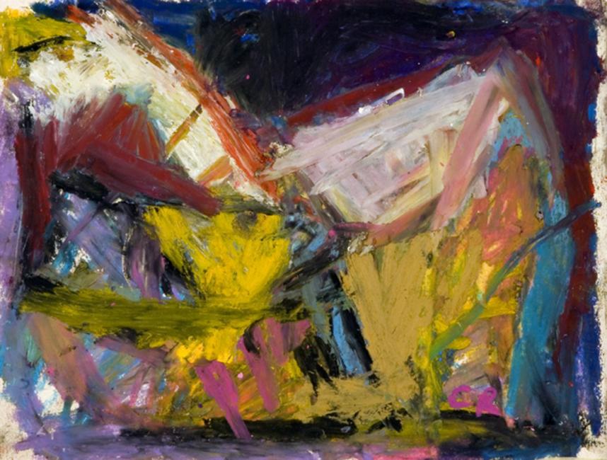 Laredo, pastel à l'huile sur papier, 21,5 x 27 cm 2009